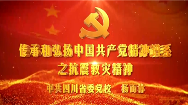 传承和弘扬中国共产党精神谱系之抗震救灾精神-杨雨林